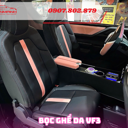 Bọc ghế da công nghiệp cho Vinfast VF3 tại Đồng Nai giá tốt