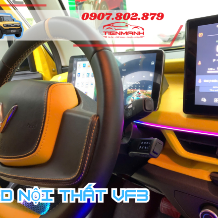Độ Led nội thất xe Vinfast VF3 tại Đồng Nai