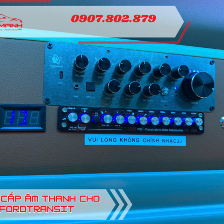 Độ loa cho FordTransit 2025 - Tích hợp hát karaoke