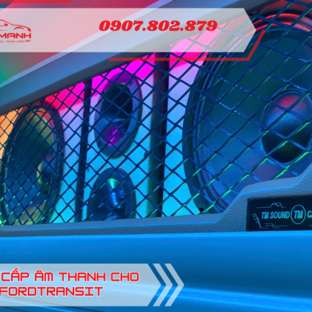 Độ loa cho FordTransit 2025 - Tích hợp hát karaoke