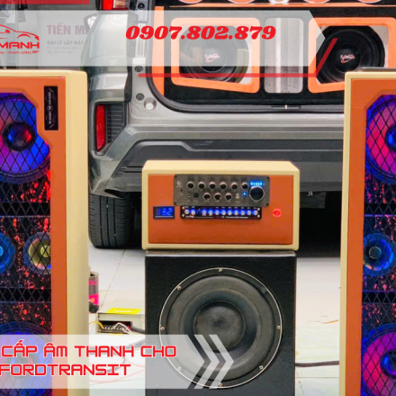 Độ loa cho FordTransit 2025 - Tích hợp hát karaoke
