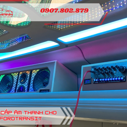 Độ loa cho FordTransit 2025 - Tích hợp hát karaoke