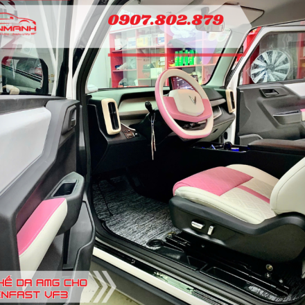 Bọc ghế da cho Vinfast Vf3 giá tốt tại Đồng Nai