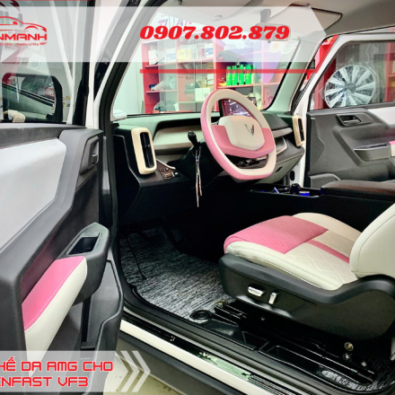 Bọc ghế da cho Vinfast Vf3 giá tốt tại Đồng Nai
