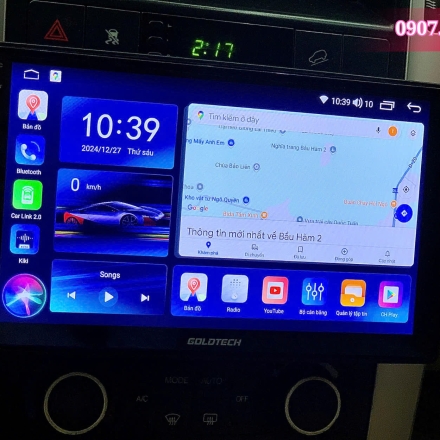 LẮP MÀN HÌNH ANDROID GOLD TECH CHO CHEVROLET CAPTIVAL GIÁ TỐT